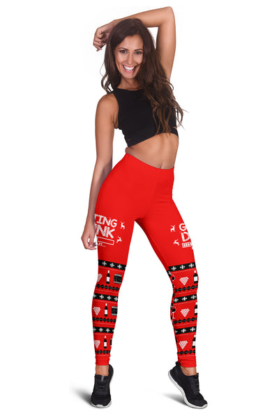 Getting Drunk Xmas Leggings