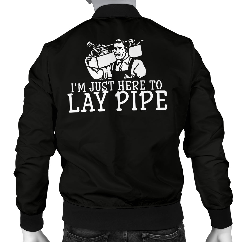 Lay Pipe Black Men's Bomber Jacket