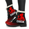 Fitness Chick Womens Faux Fur Leather Boots