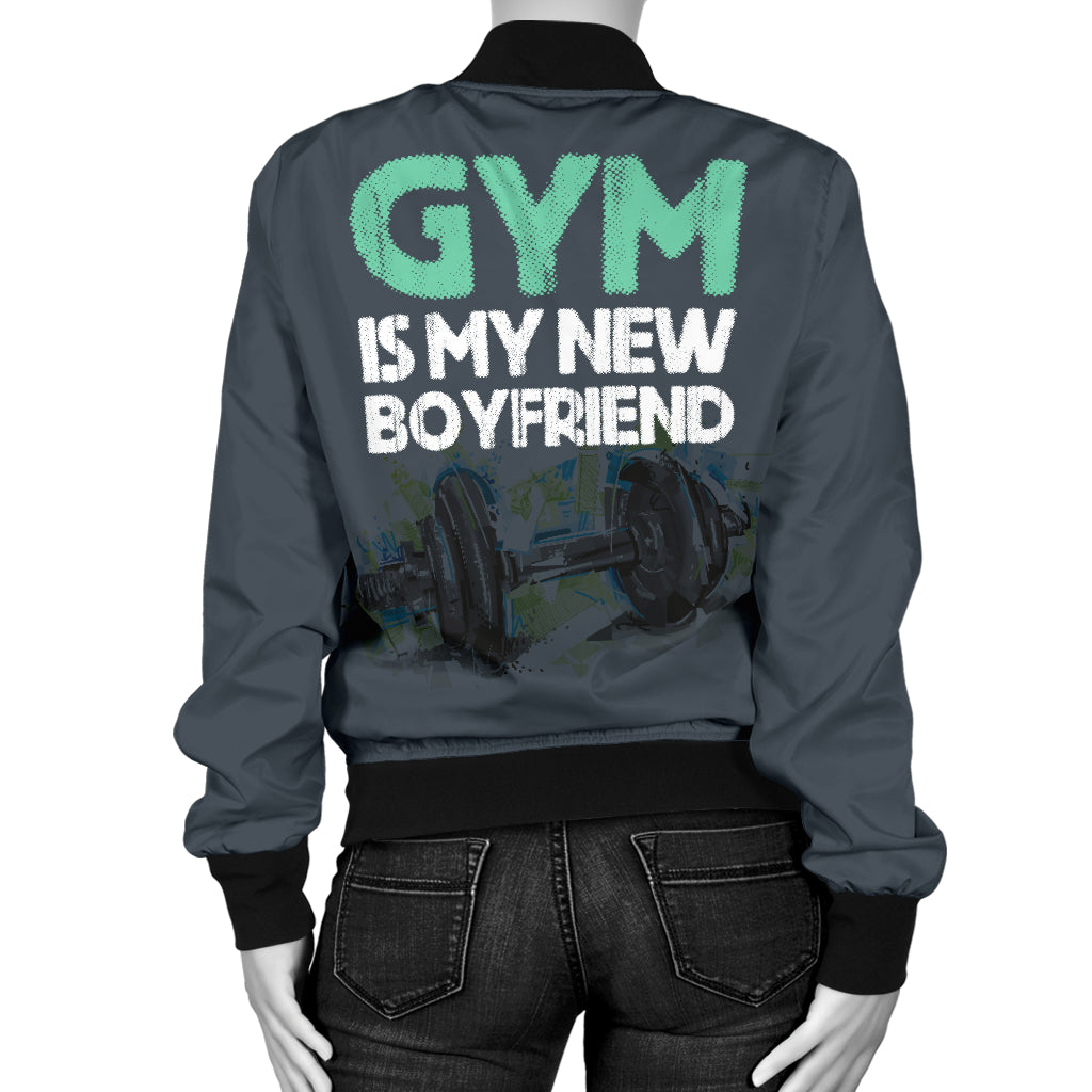 Gym Is My New Boyfriend Women's Bomber Jacket