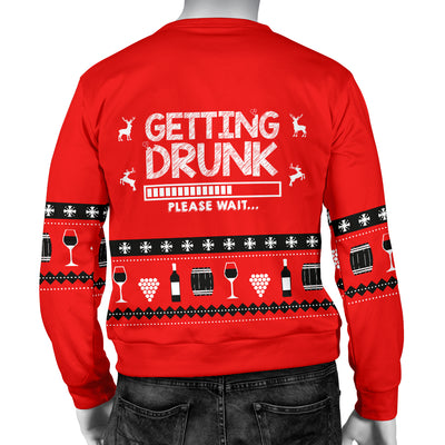 Getting Drunk Men's Ugly Xmas Sweater