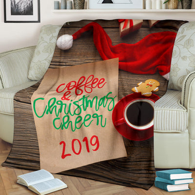 Coffee and Christmas Cheer 2019 Premium Blanket