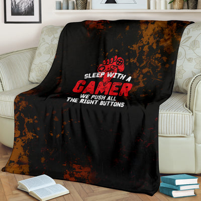 Sleep With A Gamer Premium Blanket