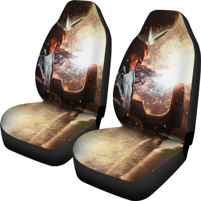 Welder At Work Car Seat Covers (set of 2)