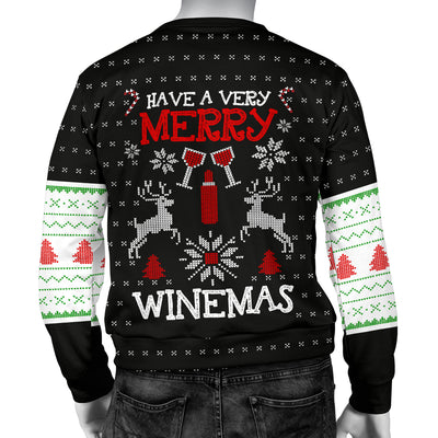 Merry Winemas Men's Ugly Xmas Sweater