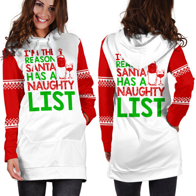 Reason Santa Has A Naughty List Hoodie Dress
