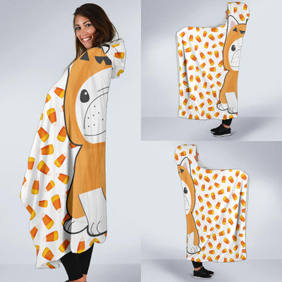 Halloween Pug Hooded Blanket