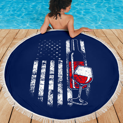 American Wine Beach Blanket