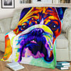 Bulldog Art Premium Blanket