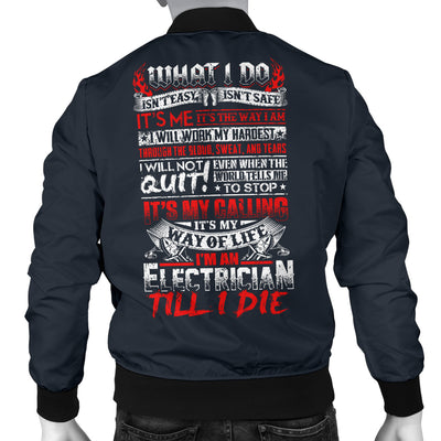 Electrician Till I Die Men's Bomber Jacket