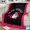 Go Pug Yourself Premium Blanket