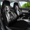 Resting Bulldog Face Car Seat Covers (set of 2) - bulldog bestseller