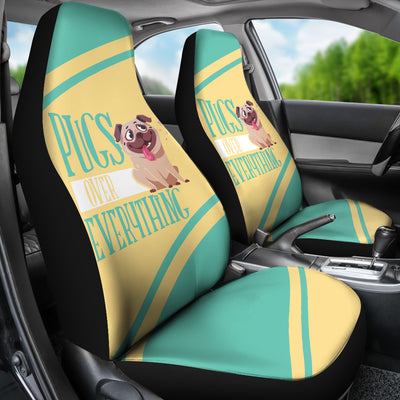 Pugs Over Everything Car Seat Covers (set of 2)