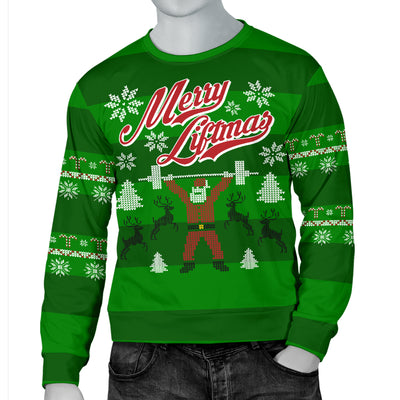 Vintage Merry Liftmas Men's Ugly Xmas Sweater