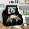Bulldog Mom Premium Blanket