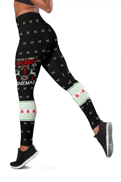 Merry Winemas Xmas Leggings