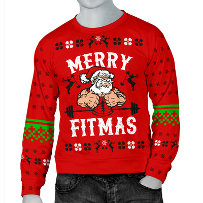 Merry Fitmas Men's Ugly Xmas Sweater
