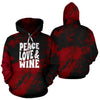 Peace Love and Wine Hoodie
