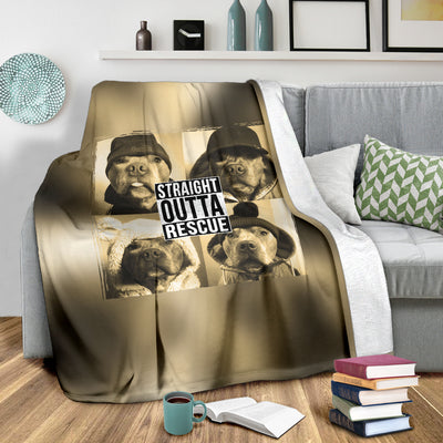 Straight Outta Rescue Premium Blanket