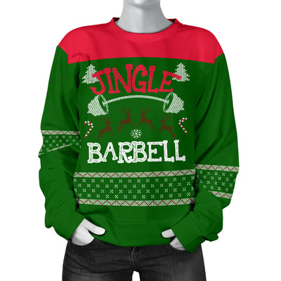 Jingle Barbell Women's Ugly Xmas Sweater