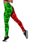 Pug Sketch Xmas Leggings