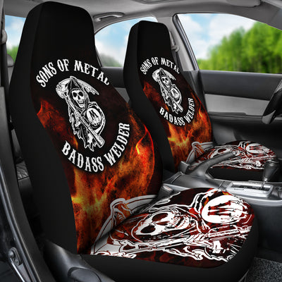 Sons of Metal Car Seat Covers (set of 2)