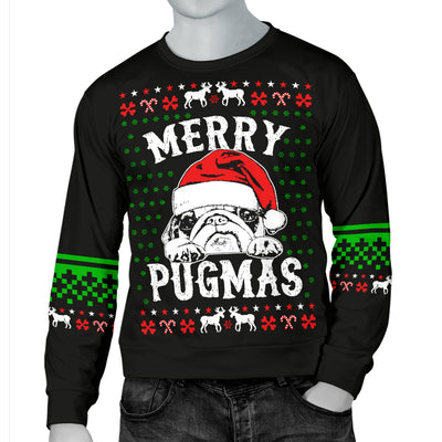 Merry Pugmas Men's Ugly Xmas Sweater