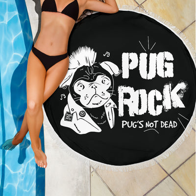 Pug Rock Beach Blanket