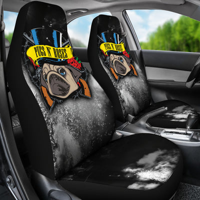 Pugs N Roses Car Seat Covers (set of 2)