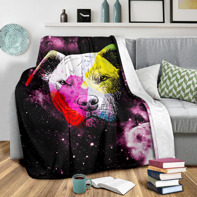 Colorful Pit Bull Premium Blanket