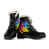 Rainbow Pit Womens Faux Fur Leather Boots