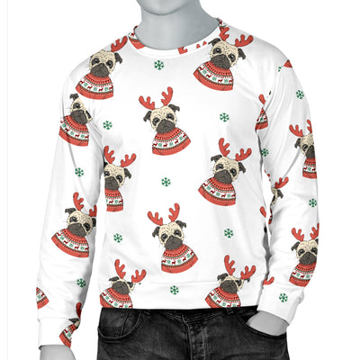 Reindeer Pugs Men's Ugly Xmas Sweater