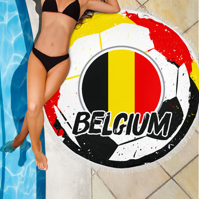 Belgium Soccer Beach Blanket