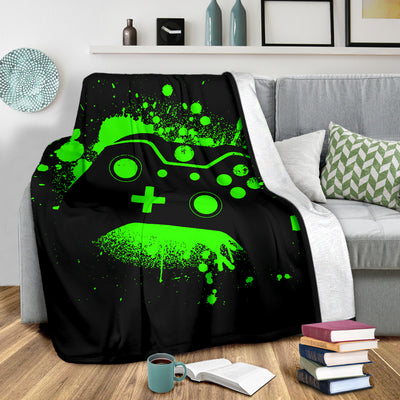 Green Grunge XB Premium Blanket