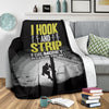 I Hook and Strip For Money Premium Blanket