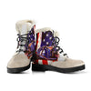 American Firefighter Mens Faux Fur Leather Boots