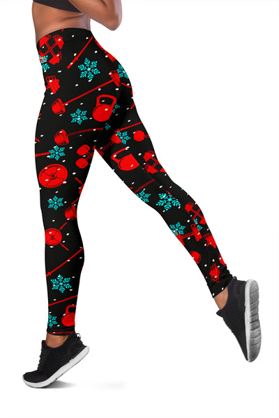 Gym Equipment Xmas Leggings