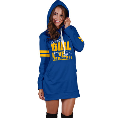 Just A Girl in Love With LA Hoodie Dress