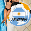 Argentina Soccer Beach Blanket