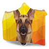 German Shepherd Modern Art Hooded Blanket