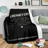 Lineman's Wife Premium Blanket - lineman bestseller