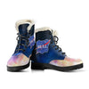 Space Bull Womens Faux Fur Leather Boots