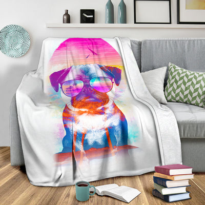 Summer Pug Premium Blanket