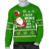 Wine Fo My Hos Men's Ugly Xmas Sweater