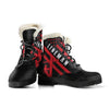 American Lineman Mens Faux Fur Leather Boots