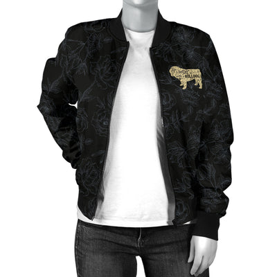 Life Is Better With A Bulldog Women's Bomber Jacket