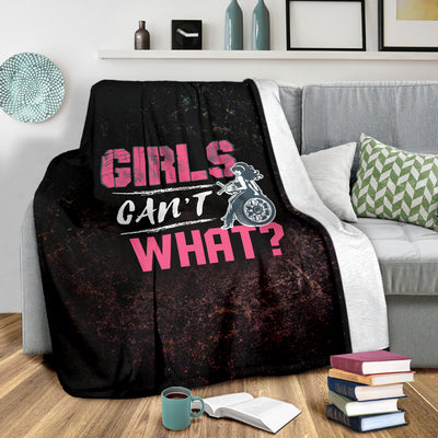 Girls Can't What Premium Blanket