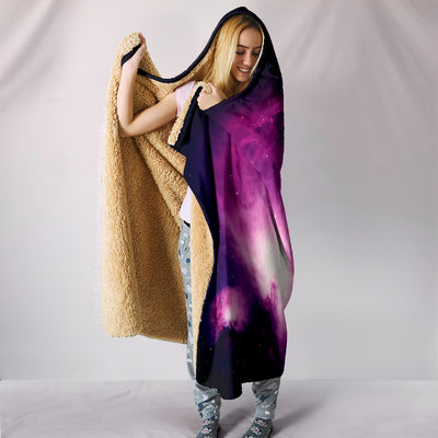 Galaxy Pug Hooded Blanket