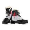 Fire Heartbeat Mens Faux Fur Leather Boots