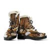 Lights and Shears Womens Faux Fur Leather Boots